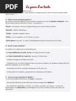 Le genre d’un texte