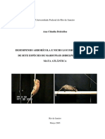 Dissertação 2005 - Desempenho Arborícola e Nicho Locomotor Potencial de Sete Espécies de Marsupiais Da Mata Atlântica - Ana Cláudia Delciellos PDF