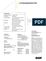 Pseudo Ephedrine Spec