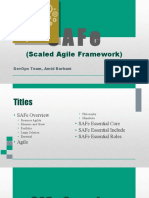 (Scaled Agile Framework) : Devops Team, Amid Borhani