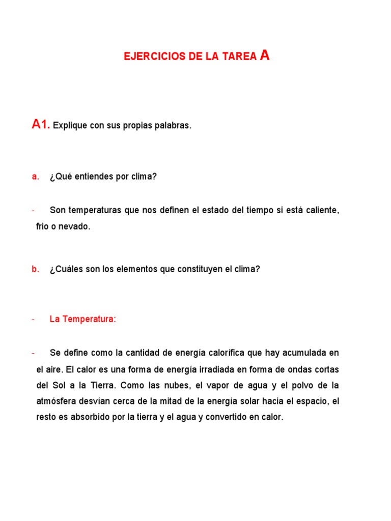 Definición y Elementos del Clima | PDF | Clima templado | Clima