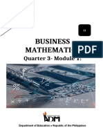 Business Mathematics: Quarter 3-Module 1