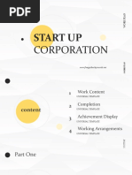 Start Up Corporation Template