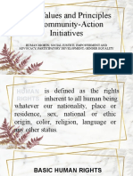 Core Values and Principles of Community-Action Initiatives