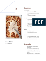 Cinnamon Rolls Recipe