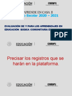 Evaluación de y para Los Aprendizajes en CLASSROOM