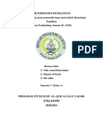 Tugas Metodologi Penelitian PDF