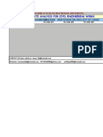 Computer Aided Rate Analysis for Civil Works