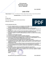 Letter of Bid: D R Construction Mechinagar-10, Jhapa Vat No.: 305025201