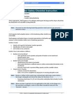 CL TEC 01 - Bunkering Safety Checklist