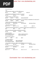Class 6 Worksheet on Factors & Multiples | PDF | Prime Number | Numbers