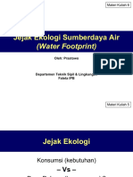 (6) Jejak Ekologi - Water Footprint 