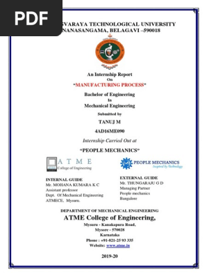 internship report