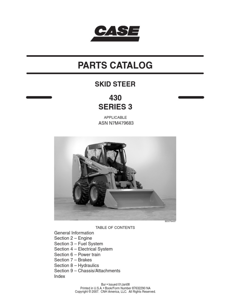 Case 430 Series 3 Skid Steer PDF PDF Loader (Equipment) Valve