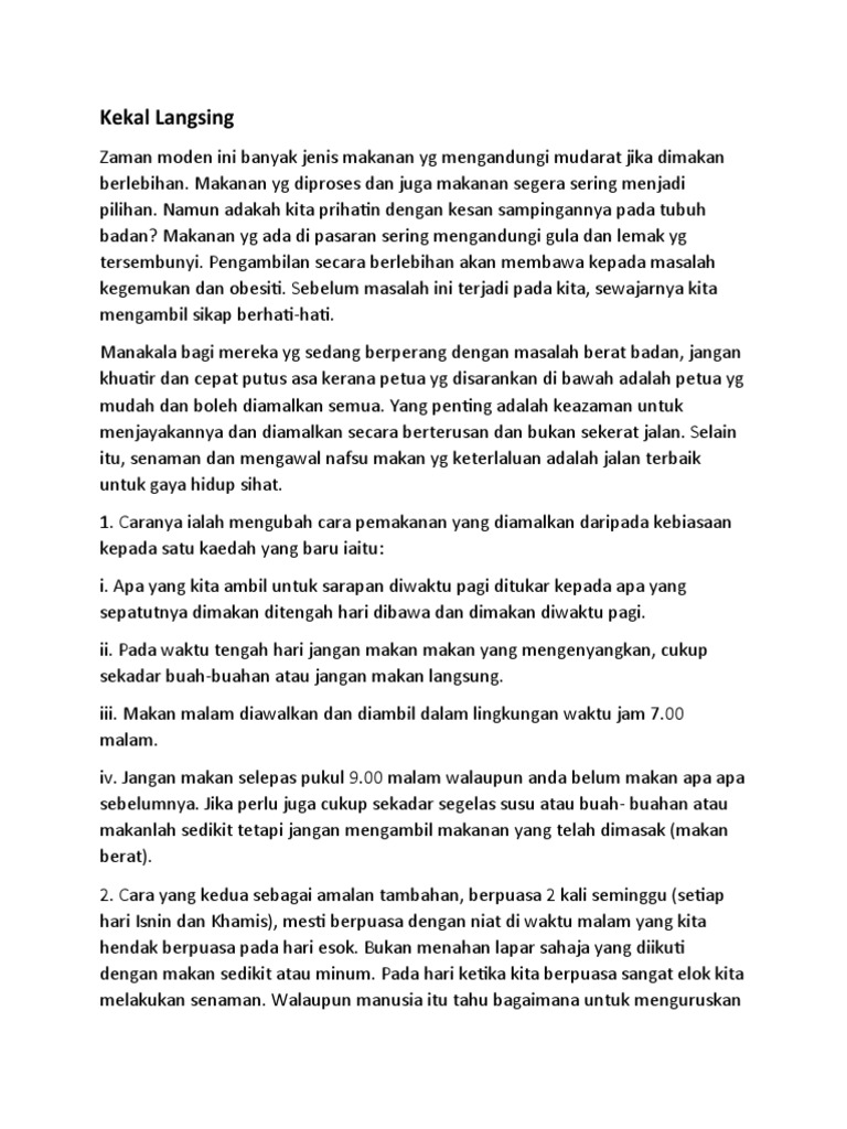 Kekal Langsing Pdf