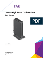 CM500 High Speed Cable Modem: User Manual