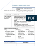 Plantilla de Integración Tic en Procesos Educativos