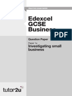 Edexcel GCSE Business Practice Exam Paper 1a
