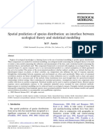 Spatial Prediction of Species Distribution An Interface Between PDF