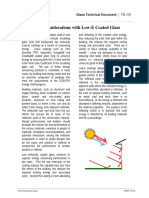Design Considerations With Low-E Coated Glass: Glass Technical Document - TD-131