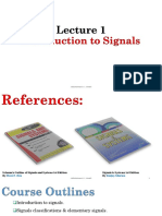 Lecture 1 Inroduction To Signals & Systems