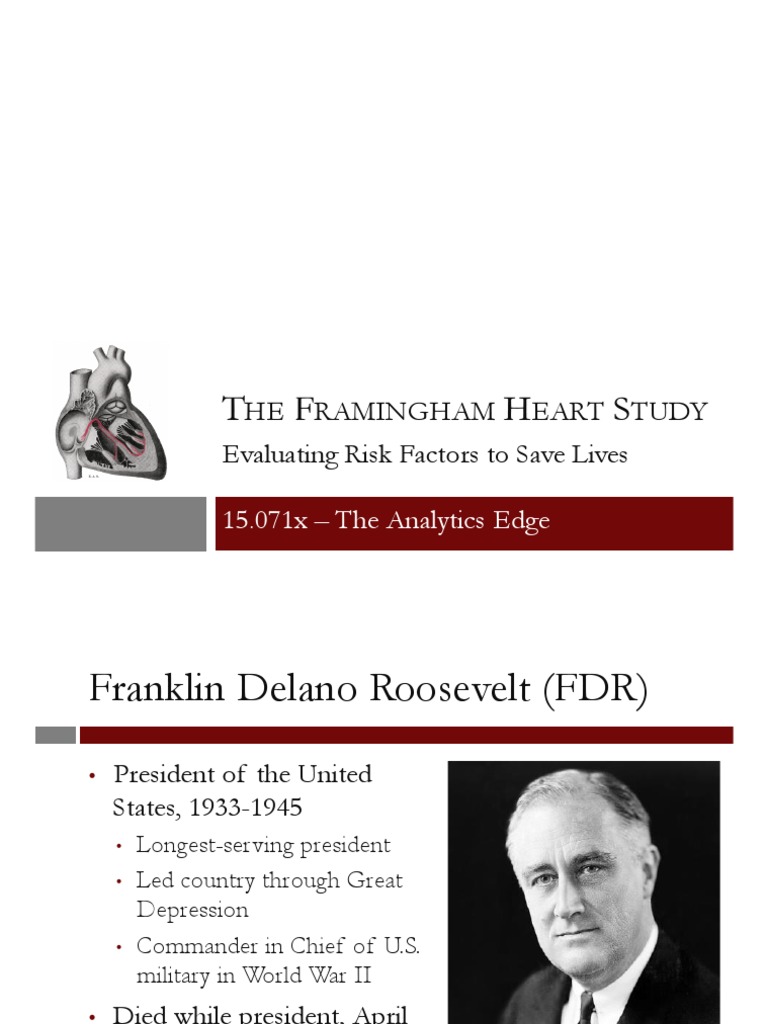 Framingham Heart Study: Risk Factors Analysis | PDF | Coronary Artery ...