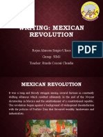 Writing: Mexican Revolution: Rojas Alarcon Sergio Ulises Group: 5IM1 Teacher: Rueda Coconi Claudia