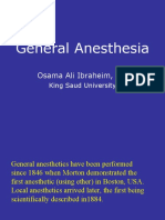 General Anesthesia: Osama Ali Ibraheim, MD