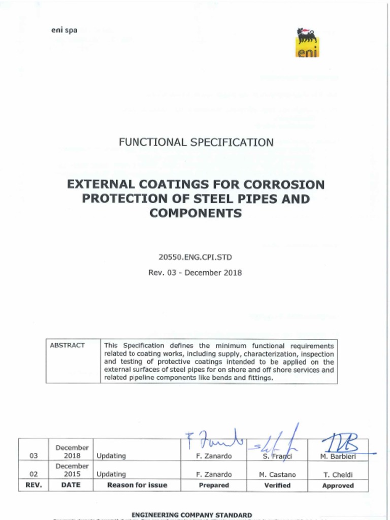 External Coating Standards for Steel Pipes | PDF | Specification ...