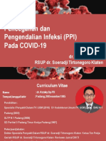 PENCEGAHAN DAN PENGENDALIAN INFEKSI PADA COVID-19 - Dr. Azzaky, SP - PD