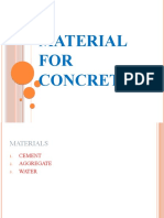 Material FOR Concrete