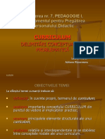 P7 - CURRICULUM-conceptualizare Şi Problematica 2009