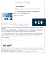 Nilim - El Ghaoui - Robust Control of Markov Decision Processes With Uncertain Transition Matrices - 2005