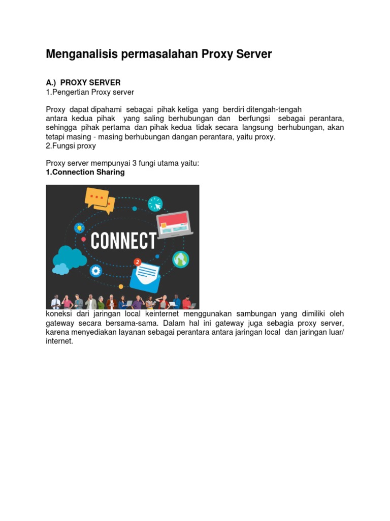 Pengertian dan Fungsi Proxy Server | PDF | Griya & Taman | Komputer