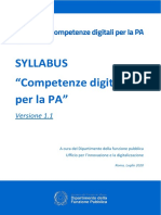 2020 Syllabus Competenze Digitali PA