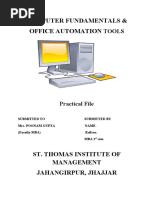 Computer Fundamentals & Office Automation: Tools