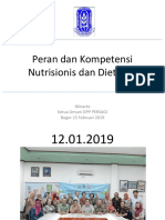 DR Minarto Peran Dan Kompetensi Nutrisionis Dan Dietisien