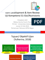 Wahyu Kurnia Item Development Review - UKOM Nutrisionis - AIPGI - 15feb2019 PDF