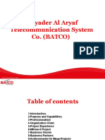 Bayader Al Aryaf Telecommunication System Co. (BATCO)