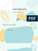 Llajahsddajjajda: A Free Presentation Template