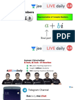 (L3) - (JEE 2.0) - Complex Numbers - 21st Oct PDF