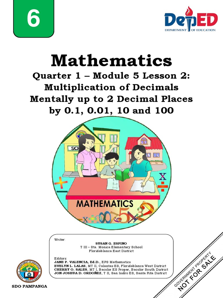 Math - Gr6 - Q1 - Module 05-L2 - Multiplying-Decimals-Mentally-up-to-2 ...