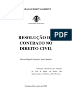 Resolução de Contratos no Direito Civil