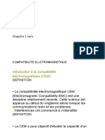 Introduction À La Compatibilité Électromagnétique (CEM) : Compatibilite Electromagnetique