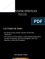 Johannine Epistles: Epistles of John Letters of John