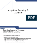 Cognitive Learning & Memory