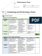 Composing and Performing A Chant: Performance Task