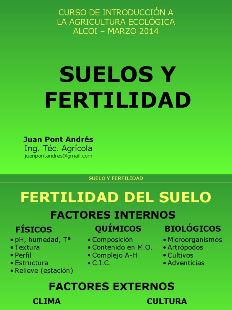 Fertilidad del Suelo en Agricultura Ecológica | PDF | Compost | Suelo