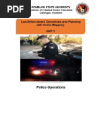 Law Enforcement Operations and Planning With Crime Mapping Unit 1