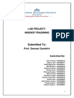 Submitted To:: Lab Project Insider Tradining